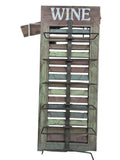 27-0003 HDC WOOD & IRON 6 BOTTLE WINE RACK
