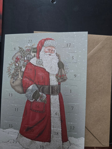 AC22 "FATHER CHRISTMAS" ADVENT CALENDER SALLY SWANNELL