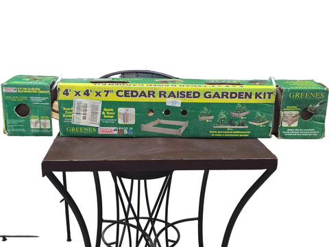 RC4C4 GREENES 4' X 4' X 7" CEDAR RAISED GARDEN KIT