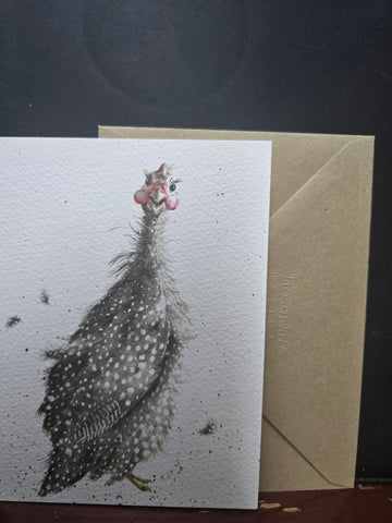 ACS017 "GUINEA FOWL" THANKGIVING CARD WRENDALE DESIGNS
