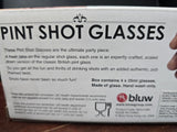 351749 BLUW PINT SHOT GLASSES 4PC