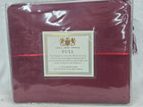 DEEP CRANBERRY LUSH HOME COLLECTION FULL 6PC SHEET SET