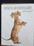 FOC010 WRENDALE DESIGNS JOYEUX ANNIVERSAIRE&nbsp; "UNE HISTOIRE "SAUCISSE"