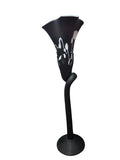 CH614BKW-2 CANDLE HOLDER BAIJAN GLASS