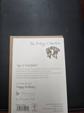 AZ016 "AGE IS IRRELEPHANT" THE ZOOLOGY COLLECTION GREETING CARD