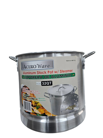 AW1132 ACERO WARE 32 QT STOCK POT