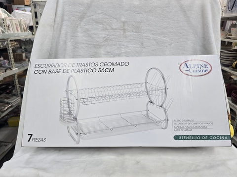 AI13661 ALPINE DISH RACK 22" CHROME PLATED 7PC