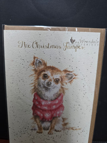 AX048 "THE CHRISTMAS JUMPER" CHRISTMAS CARD WRENDALE DESIGNS