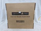 00175 ARTISAN FIRE CAST IRON DOUBLE DUTCH OVEN RND