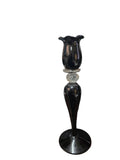 CH616BK CANDLE HOLDER BAIJAN GLASS