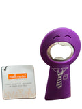 BOP03 MAKE MY DAY HAPPY HOUR BOTTLE OPENER PURPLE