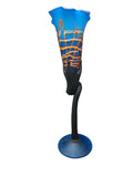 CH614TQBL-1 CANDLE HOLDER BAIJAN GLASS