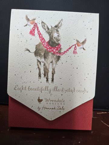 AXNCP002 "ALL WRAPPED UP" CHRISTMAS CARDS WRENDALE DESIGNS