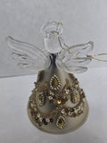 047-1 ANGEL GOLD CHRISTMAS ORNAMENT 3 1/4" X 2"