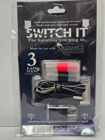 94582 RADIANCE "SWITCH IT" SWITCH FROM BATTERY POWER TO AC POWER