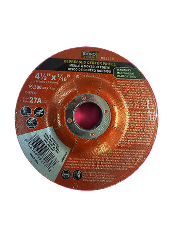 982130 Mibro Industrial Masonry Grinding Wheel 10 PK