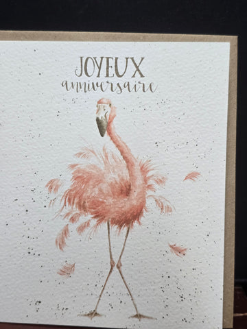 FOC002 WRENDALE DESIGNS JOYEUX ANNIVERSAIRE "ANNIVERSAIRE FLAMBANT ROSE"
