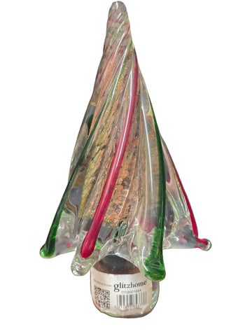 843338 GLITZHOME HAND BLOWN CHRISTMAS TREE