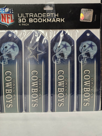 10512 BRAX3D DALLAS COWBOY 3D BOOKMARKS 4 PK