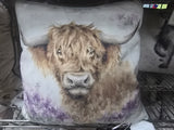 CU008 WRENDALE DESIGNS 'HIGHLAND HEATHERS' 15" X 15"  PILLOW