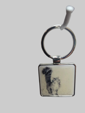 KR009 KITTY KEYRING WRENDALE DESIGNS