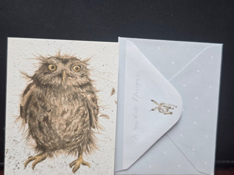 GE012-6 WRENDALE DESIGNS "WHAT A HOOT" JUST FOR YOU GIFT CARD