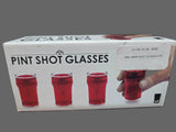 351749 BLUW PINT SHOT GLASSES 4PC