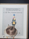 FOC046 WRENDALE DESIGNS "FELICITATIONS "C'EST TON ANNIVERSAIRE"