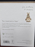 FOC033 WRENDALE DESIGNS "BON ANNIVERSAIRE LAPIN" FRENCH GREETING CARD