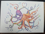 AZ030 "COLORS OF THE OCEAN" THE ZOOLOGY COLLECTION GREETING CARD