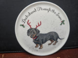 WNOC3943-XG MUG & TRAY COASTER SET DACHSUNDS WRENDALE DESIGNS