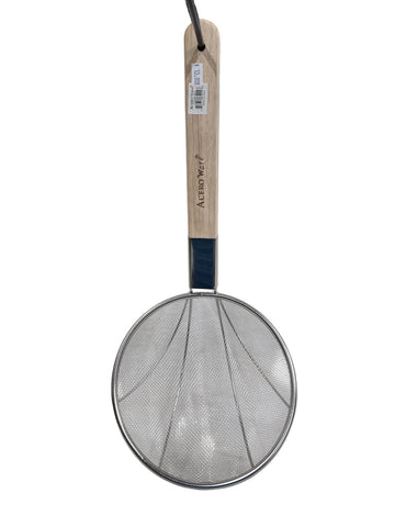 SK-9 ACERO WARE WIRE SKIMMER 9" SS WOOD HANDLE
