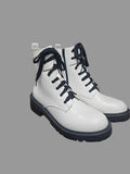 MADDEN GIRL "ALLIE WHITE COMBAT BOOT"