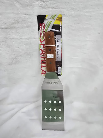 AW-602 ACERO WARE SPATULA WITH HOLES SS