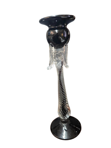 CH612BK CANDLE HOLDER BAIJAN GLASS