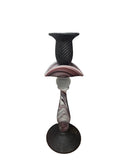 CH606PRBK CANDLE HOLDER BAIJAN GLASS