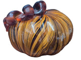 824276 GLITZHOME HAND BLOWN PUMPKIN