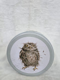 RR002 "OWL" MEDIEUM ROUND TIN WRENDALE DESIGNS