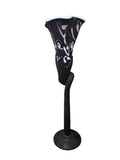 CH614BKW-1 CANDLE HOLDER BAIJAN GLASS