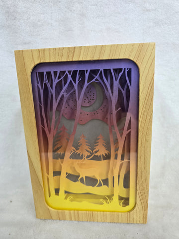 T0D8ME NIKKY HOME LIGHT BOX DEER YELLOW