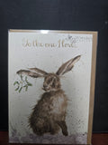 AX031 "MISTLETOE" CHRISTMAS CARD WRENDALE DESIGNS