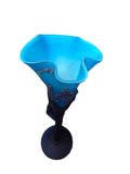 CH614TQB-2 CANDLE HOLDER BAIJAN GLASS