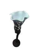 CH614BKW-1 CANDLE HOLDER BAIJAN GLASS