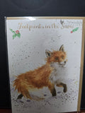 AX020 "FOOTPRINTS IN THE SNOW" CHRISTMAS CARD WRENDALE DESIGNS