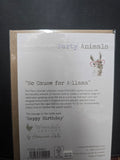 APA011 "NO CAUSE FOR A-LLAMA" PARTY ANIMALS HAPPY BIRTHDAY CARD WRENDALE DESIGNS