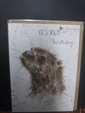AOC099 "OTTERLY" HAPPY BIRTHDAY CARD WRENDALE DESIGNS