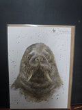 AZ033 THE FISHERMAN" THE ZOOLOGY COLLECTION CARD WRENDALE DESIGNS