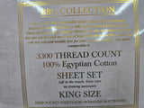 BLACK BBG 3300 COLLECTION KING 4PC SHEET SET