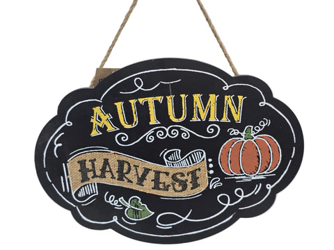 849507A GLITZHOME "AUTUMN HARVEST" HANGING SIGN