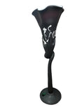 CH614BKW-3 CANDLE HOLDER BAIJAN GLASS
